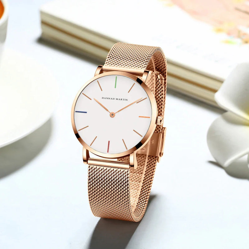 Relógio Feminino de Quartzo Nórdica Minimalista