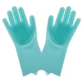 Luva c/ Esponja de Silicone Para Louças e Banho em Pets