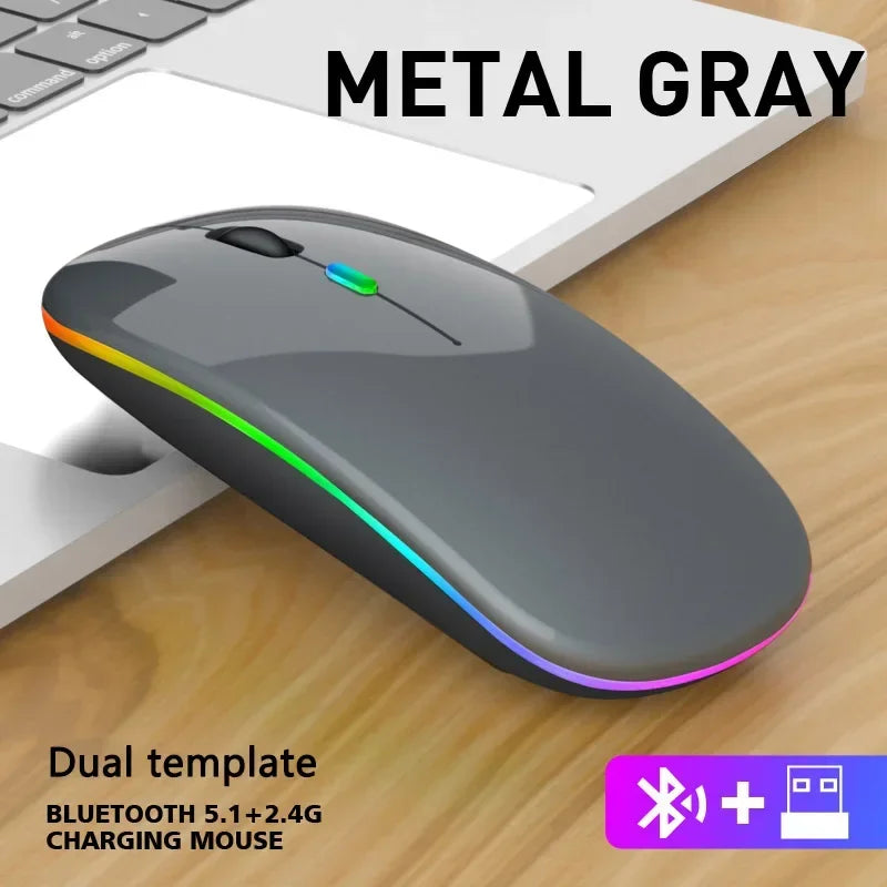 Mouse Sem Fio Recarregável de Alta Precisão