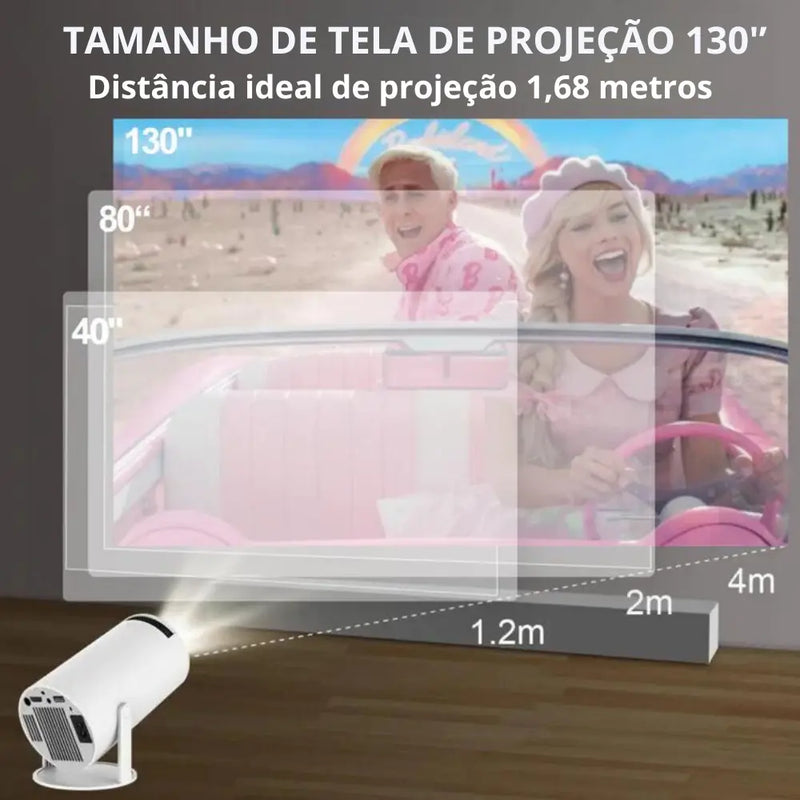 Projetor Portatil 4k 1080P Full HD